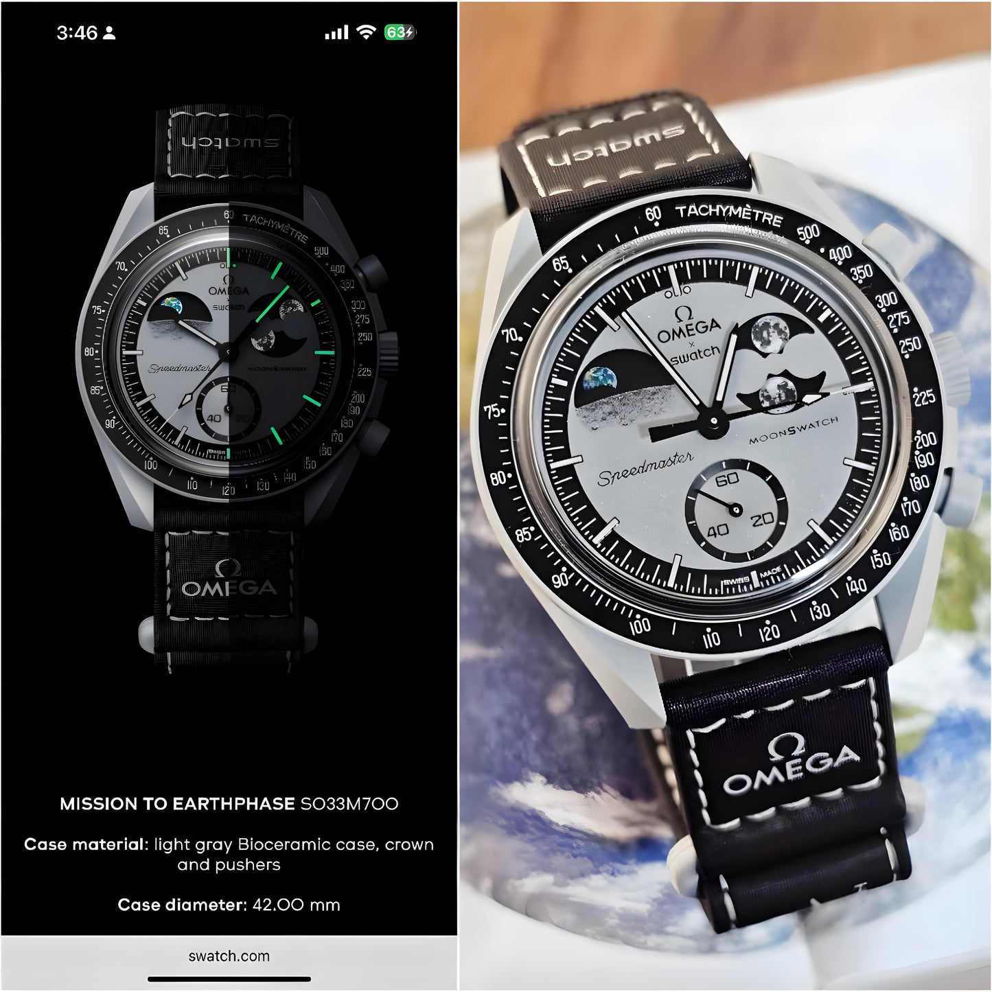 Swatch Bioceramic Mission To Earthsphase