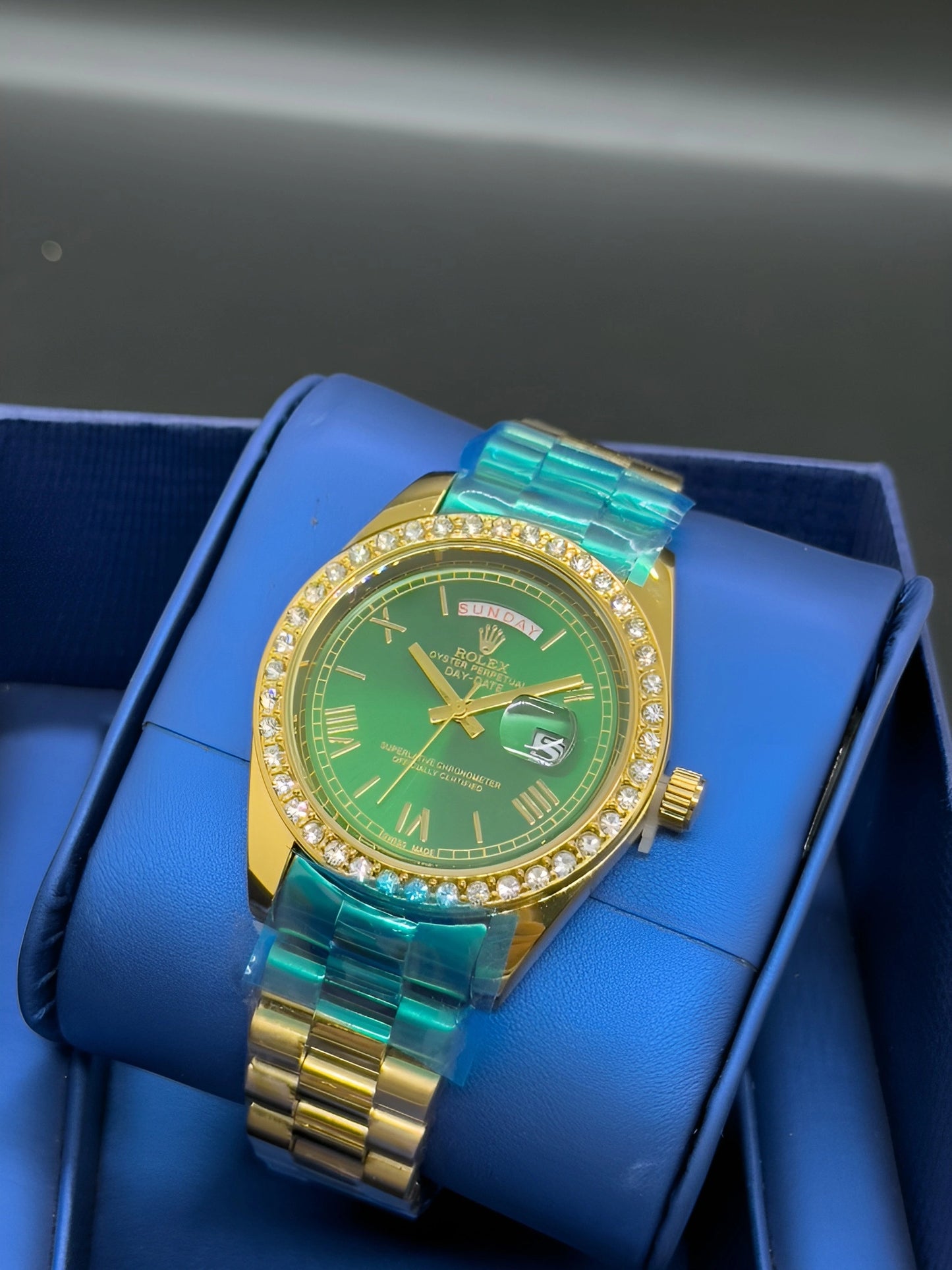 Day Date yellow Gold Diamond Dial Roman
