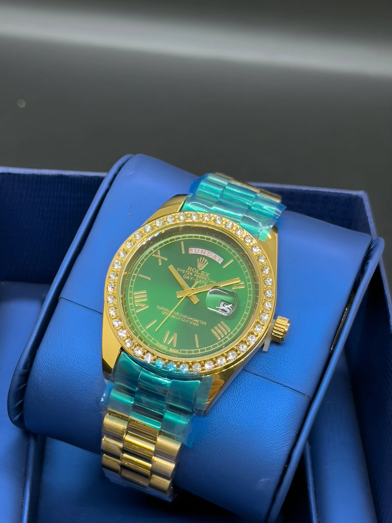 Day Date yellow Gold Diamond Dial Roman