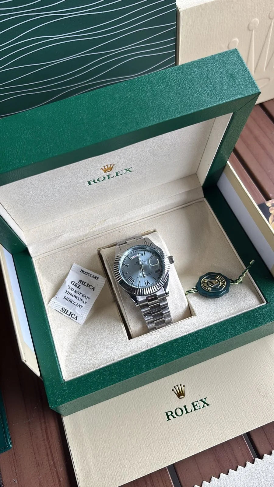 Day Date Pearl Blue Dial