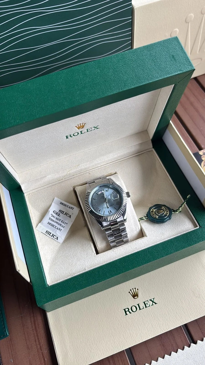 Day Date Pearl Blue Dial
